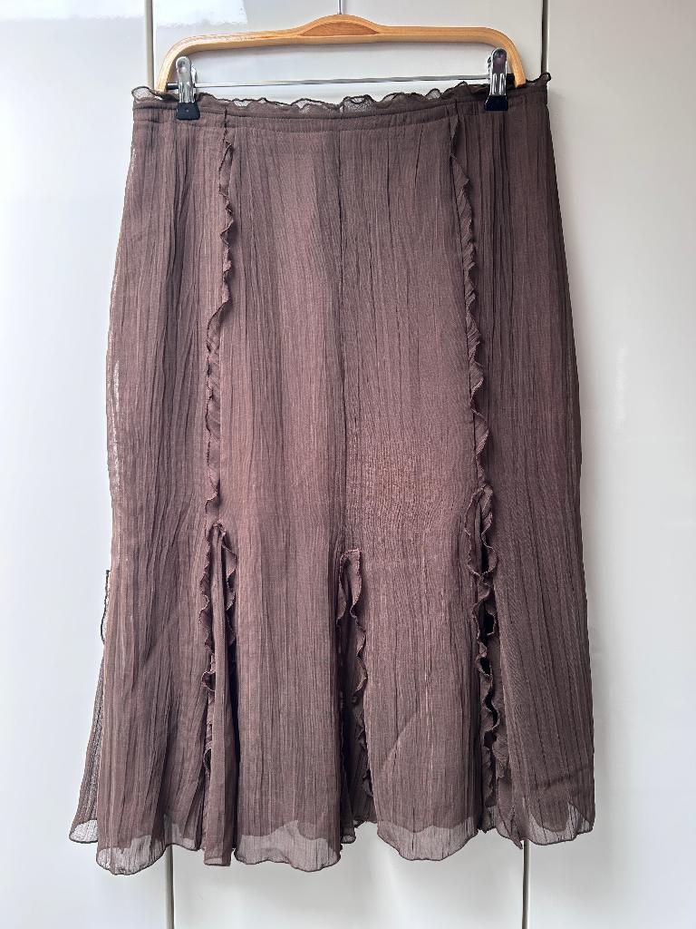 Bruine rok Mayerline - Maat 42, Kleding | Dames, Rokken, Mayerline, Bruin, Maat 42/44 (L), Ophalen of Verzenden