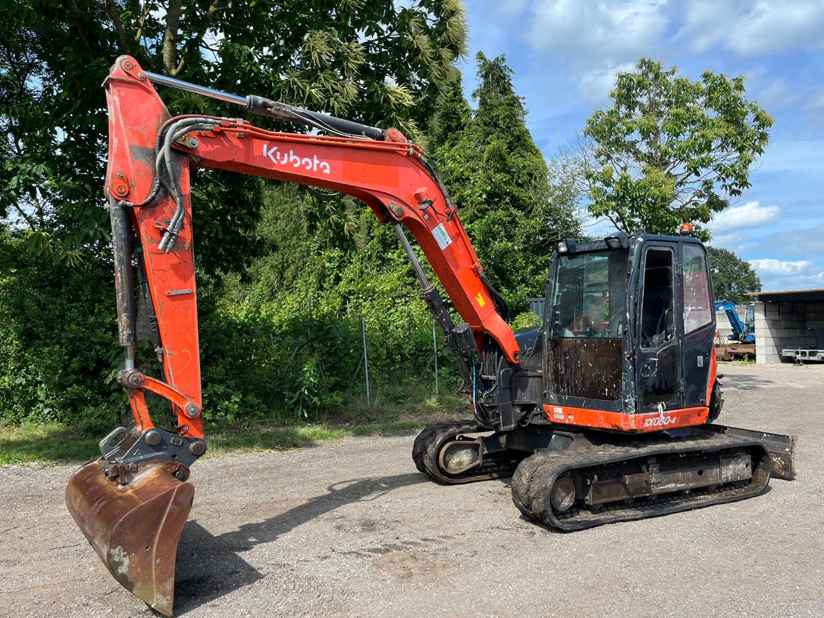 Kubota KX080 graafmachine BJ2014, Enlèvement, Excavatrice