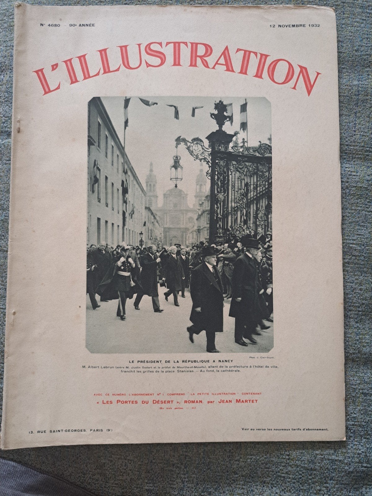 L'illustration 12 november 1932, Ophalen of Verzenden