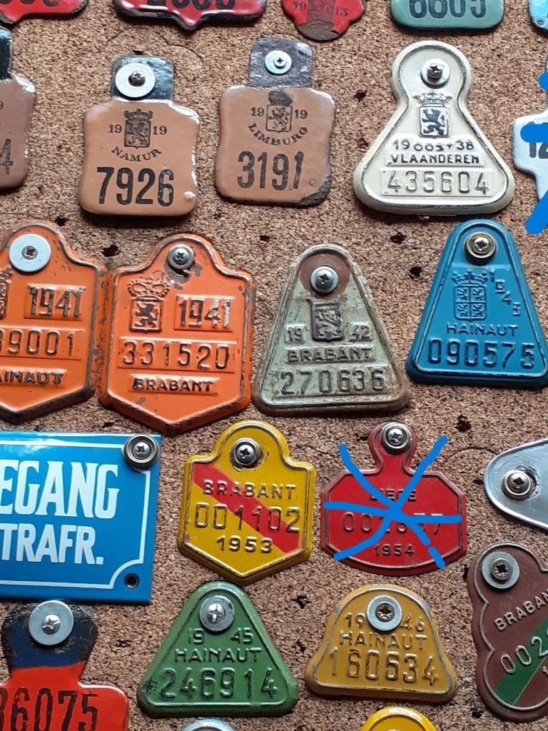 Plaques pour vélos,  différents prix sur demande, Enlèvement ou Envoi, Utilisé