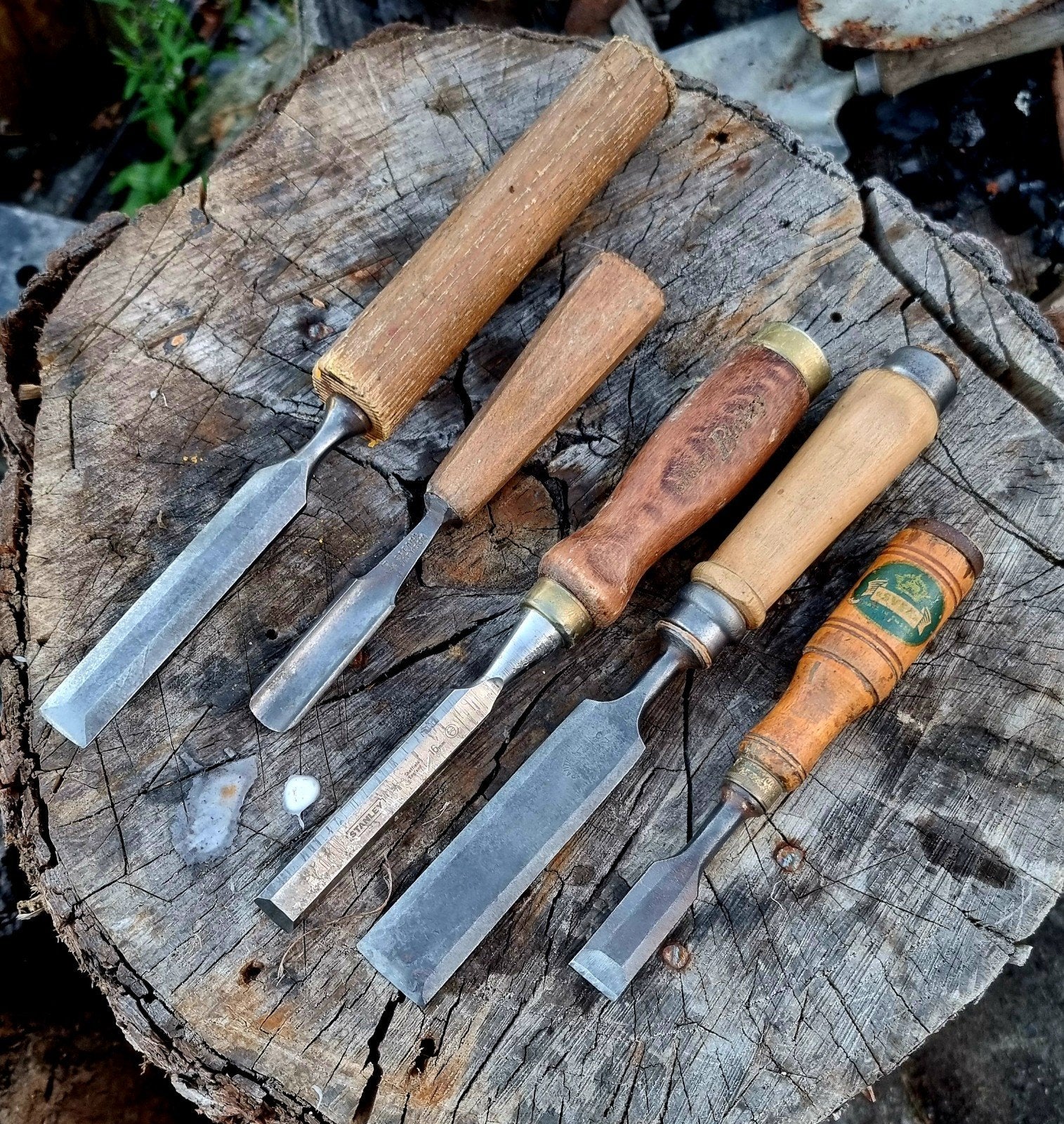 lotje vintage houtbeitels en gutsen, Ophalen of Verzenden