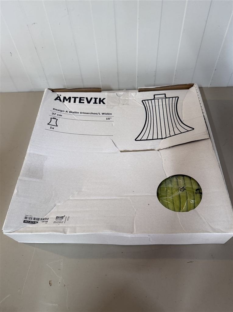 IKEA Amtevik Lampenkap - 37cm - Groen/Blauw - Nieuw, Huis en Inrichting, Ophalen of Verzenden, Nieuw, Blauw