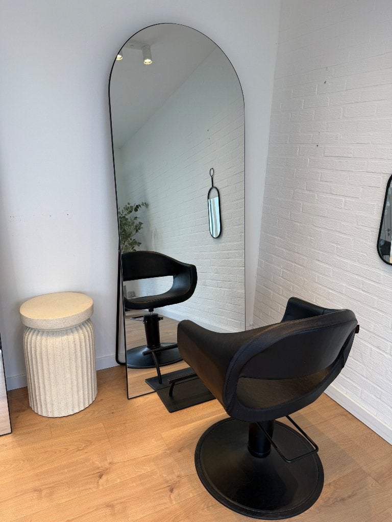 Stoel, Ophalen, Leer, Kapsalon kapstoel, Zwart