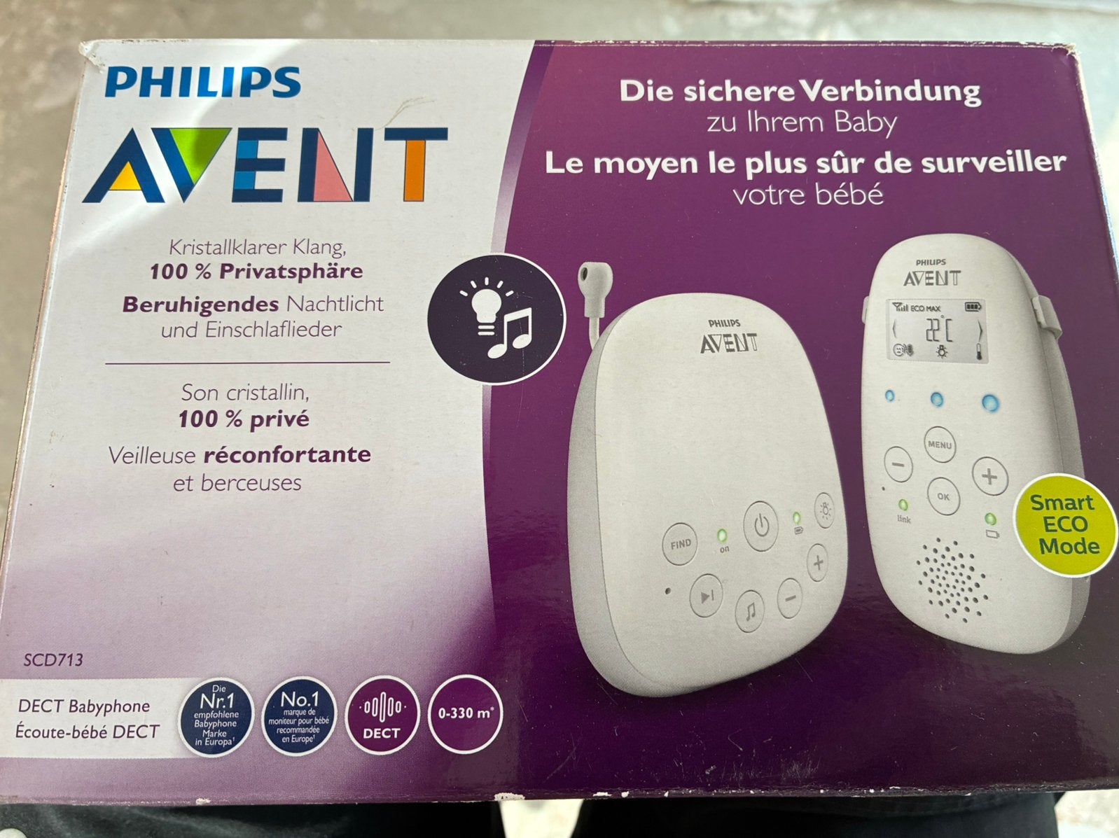 Philips avent babyfoon, Ophalen of Verzenden, Gebruikt