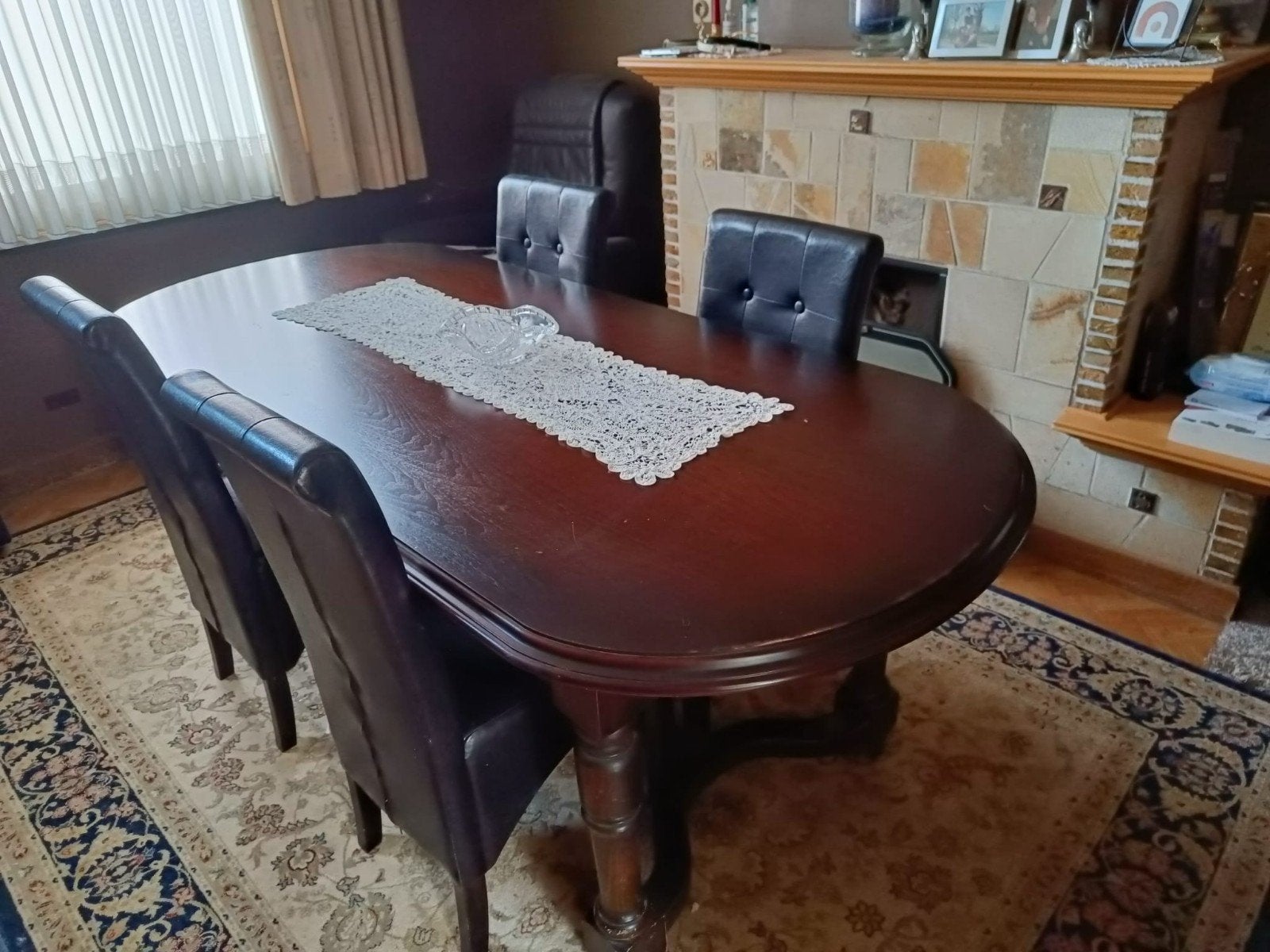 Eetkamer meubelset te koop + secretaire, Ophalen of Verzenden