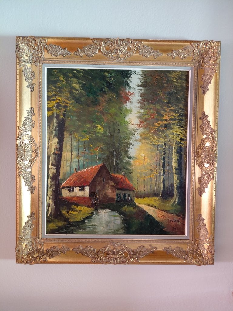SCHILDERIJ EVERAERT, Ophalen, Doek, Olieverf, Klassiek