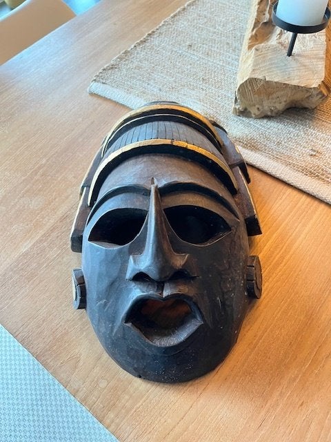 Inca Masker ( Mexico ), Antiquités & Art, Mexique, Enlèvement, Masque, Bois