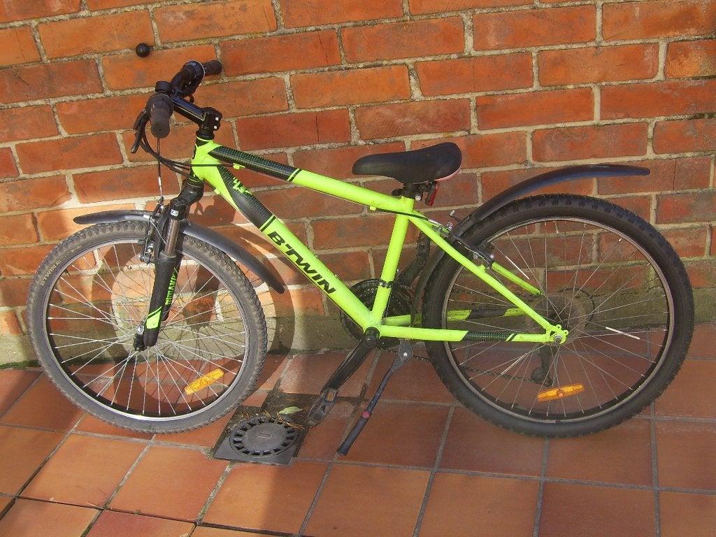 B Twin jongensfiets 24'', Ophalen, 24 inch, Velgrem, Versnellingen