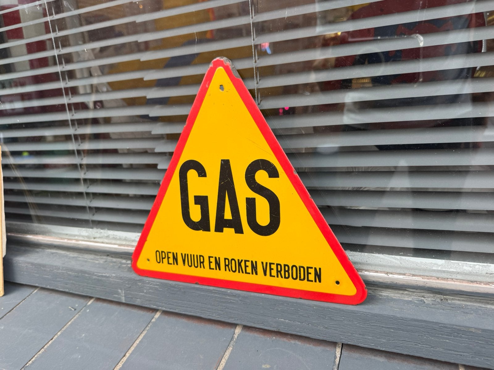 GAS emaille reclamebord, Antiek en Kunst, Ophalen of Verzenden