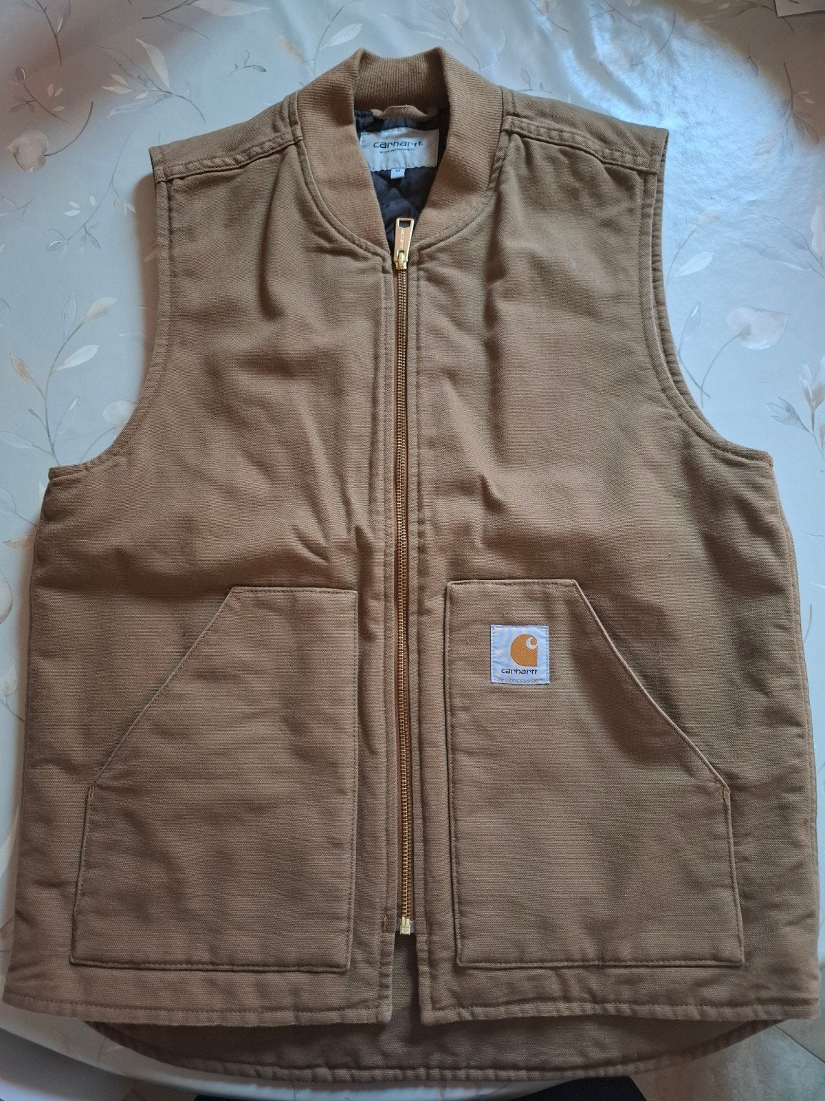 Carhartt WIP Classic vest-bodywarmer hamilton brown rinsed, Enlèvement, Taille 48/50 (M)