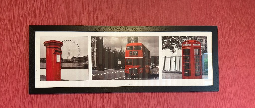 Poster + houten frame (100x35cm), Ophalen, Met lijst, Deurposter of groter, Rechthoekig Liggend