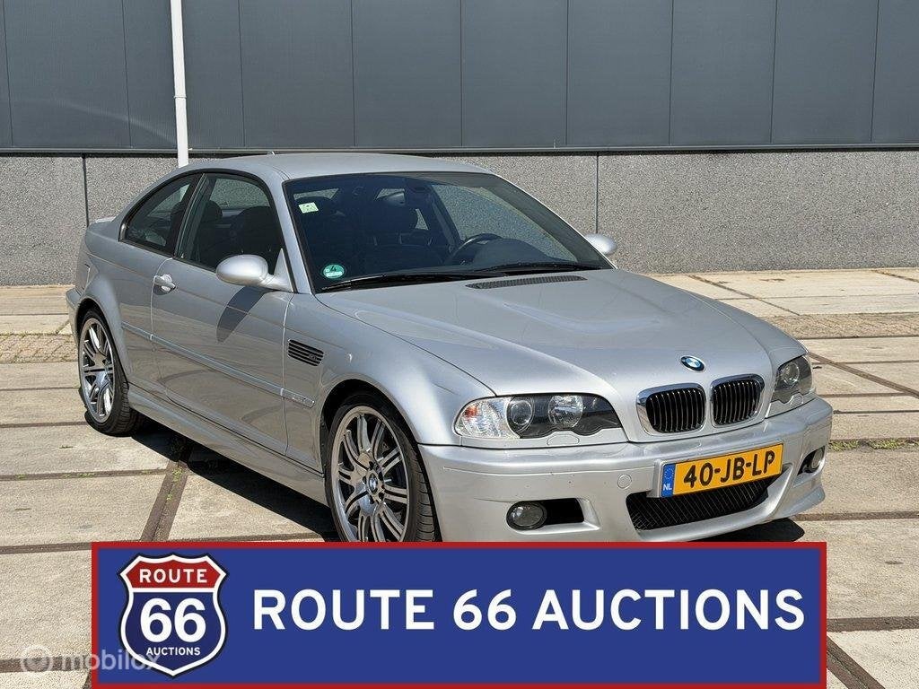 BMW M3 SMG | 2002 | Route 66 Auctions, Auto's, Gebruikt, Zwart, Bedrijf, Handgeschakeld