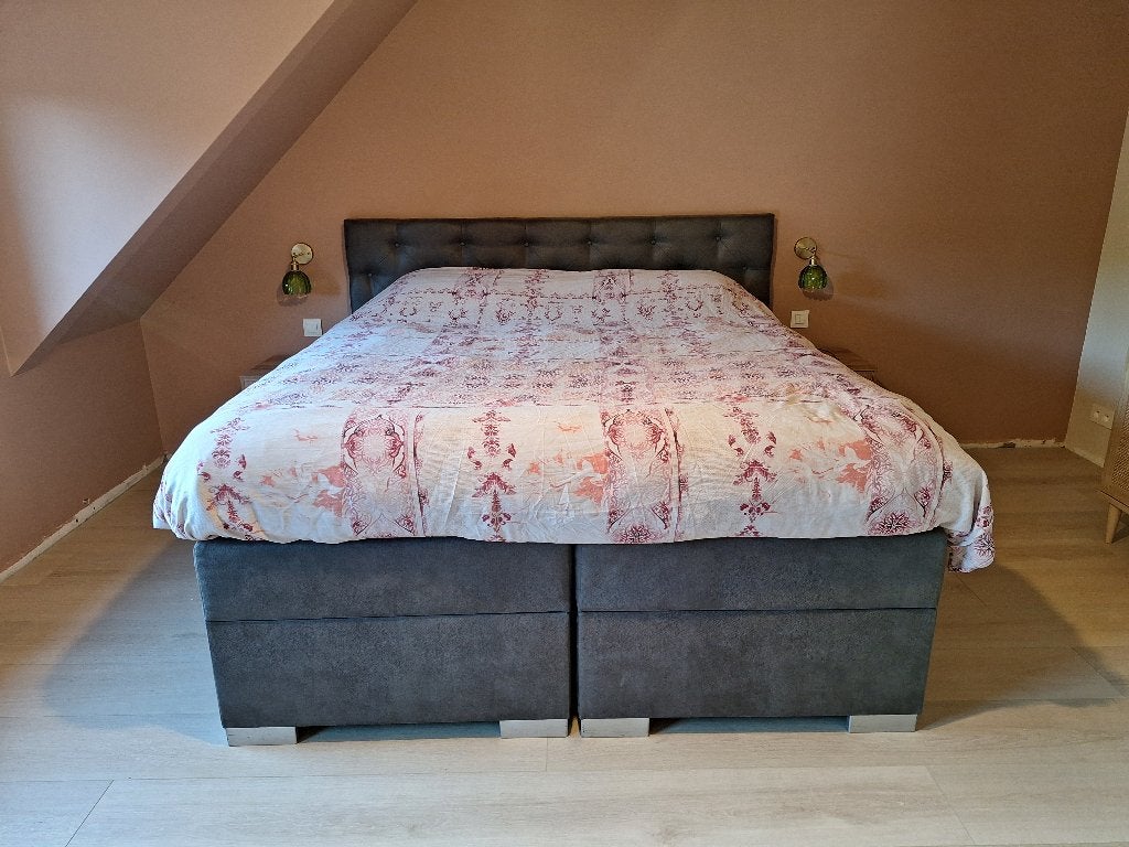 Boxspring 180 cm met opbergruimte - nieuwprijs €1400, Enlèvement, Utilisé, Autres dimensions, 180 cm