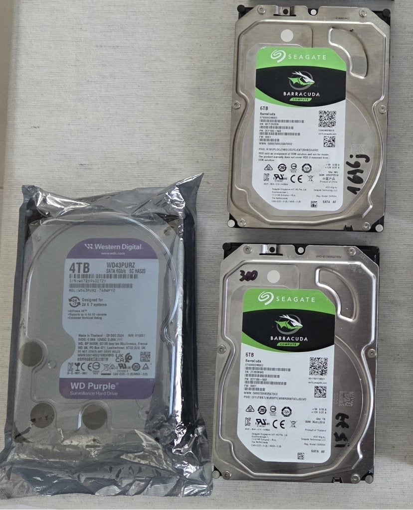 HDD SATA Seagate, Western Digital, ..., Enlèvement ou Envoi, Utilisé, SATA, HDD