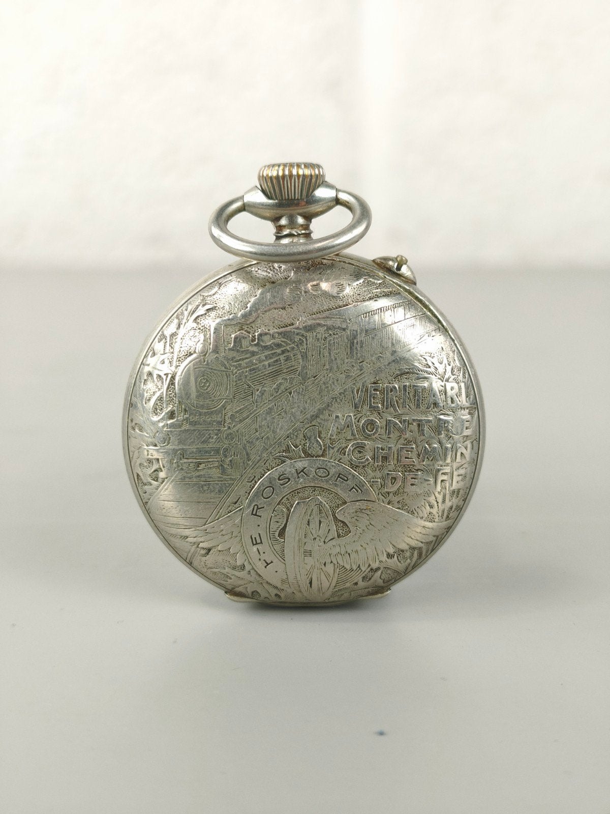 Roskopf zakhorloge spoorwegen, Trein, ., Ophalen of Verzenden, .
