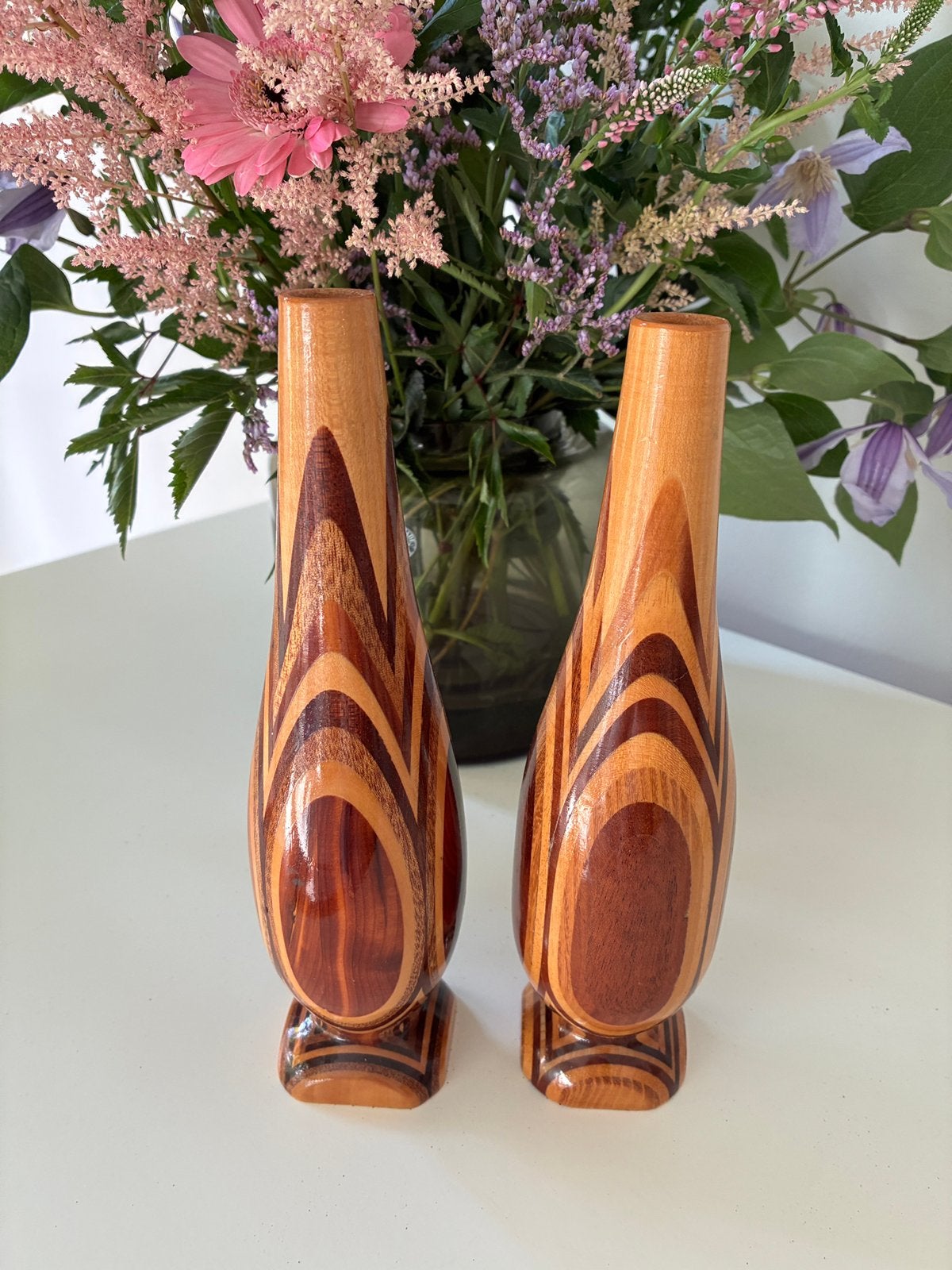 Vintage charme uit de jaren ’60-’70!, Maison & Meubles, 24 cm, Marron, Comme neuf, Enlèvement