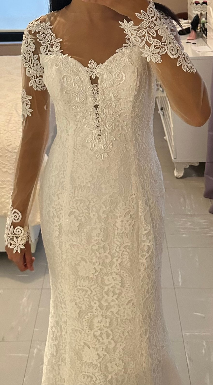 Robe de mariée, Enlèvement ou Envoi, Comme neuf, Blanc, Robe de mariée