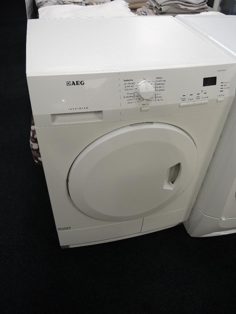 Aeg condens droogkast, Elektronische apparatuur, Ophalen, Gebruikt, Anti-kreukfase, Voorlader