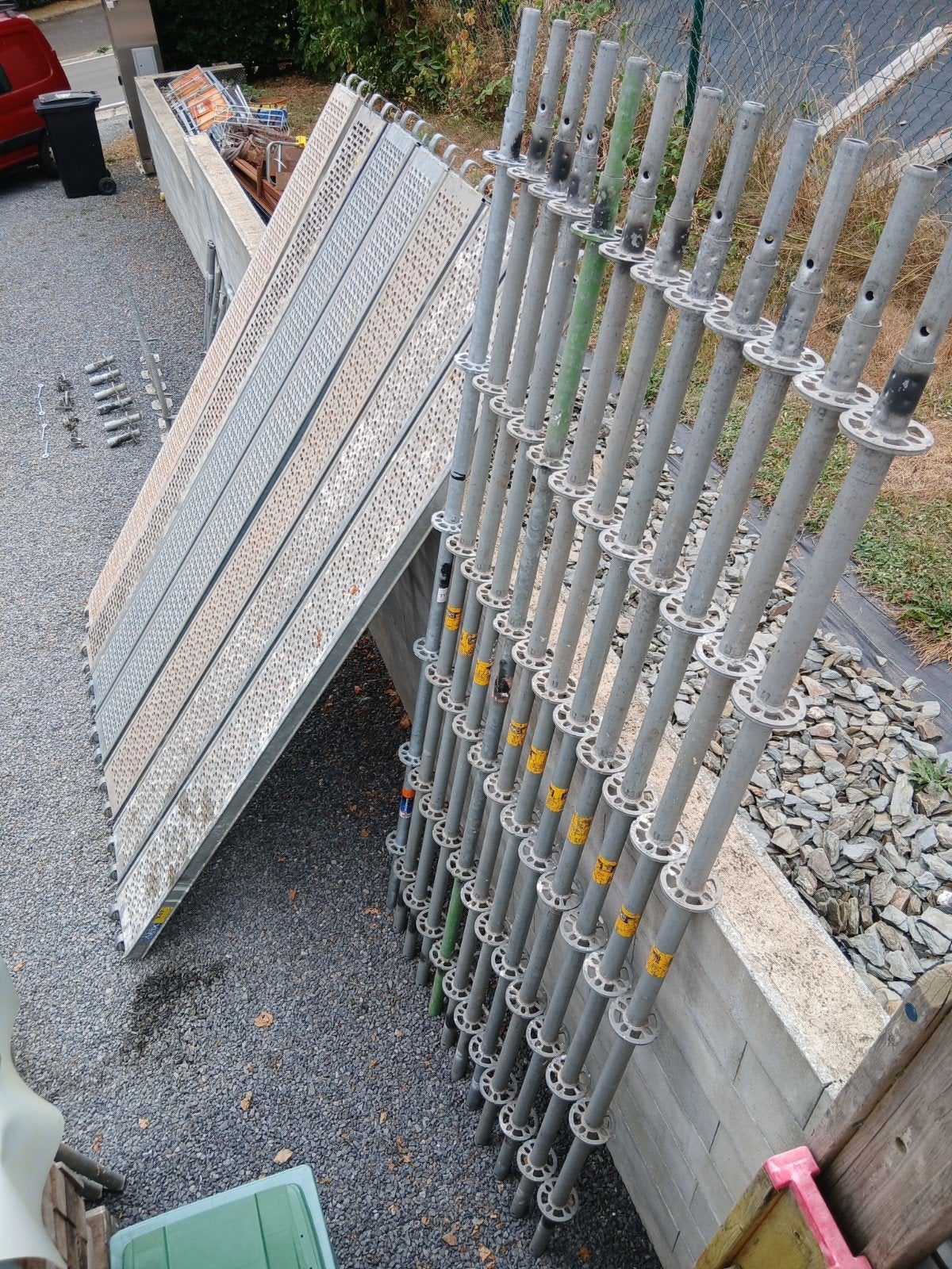 multidirectionnels à rosaces échafaudage LAYHER., Bricolage & Construction, Échafaudages, Enlèvement, Utilisé, Échafaudage de façade