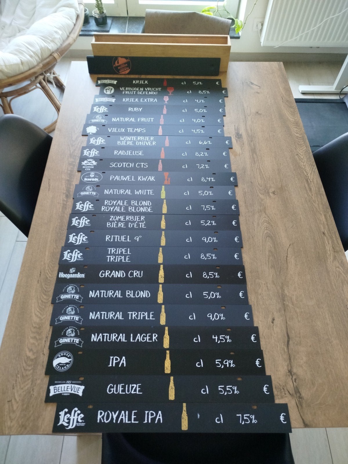 Horeca bierborden, Ophalen, Zo goed als nieuw, Reclamebord, Plaat of Schild