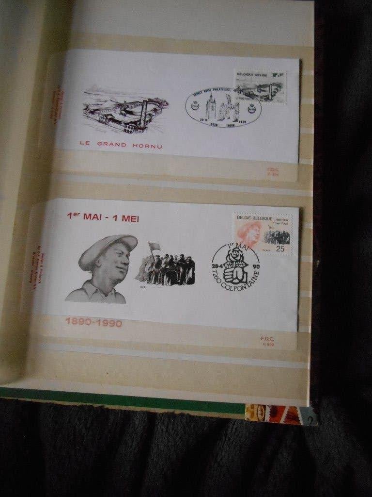 Lot de 3 enveloppe + Timbres, Enlèvement ou Envoi