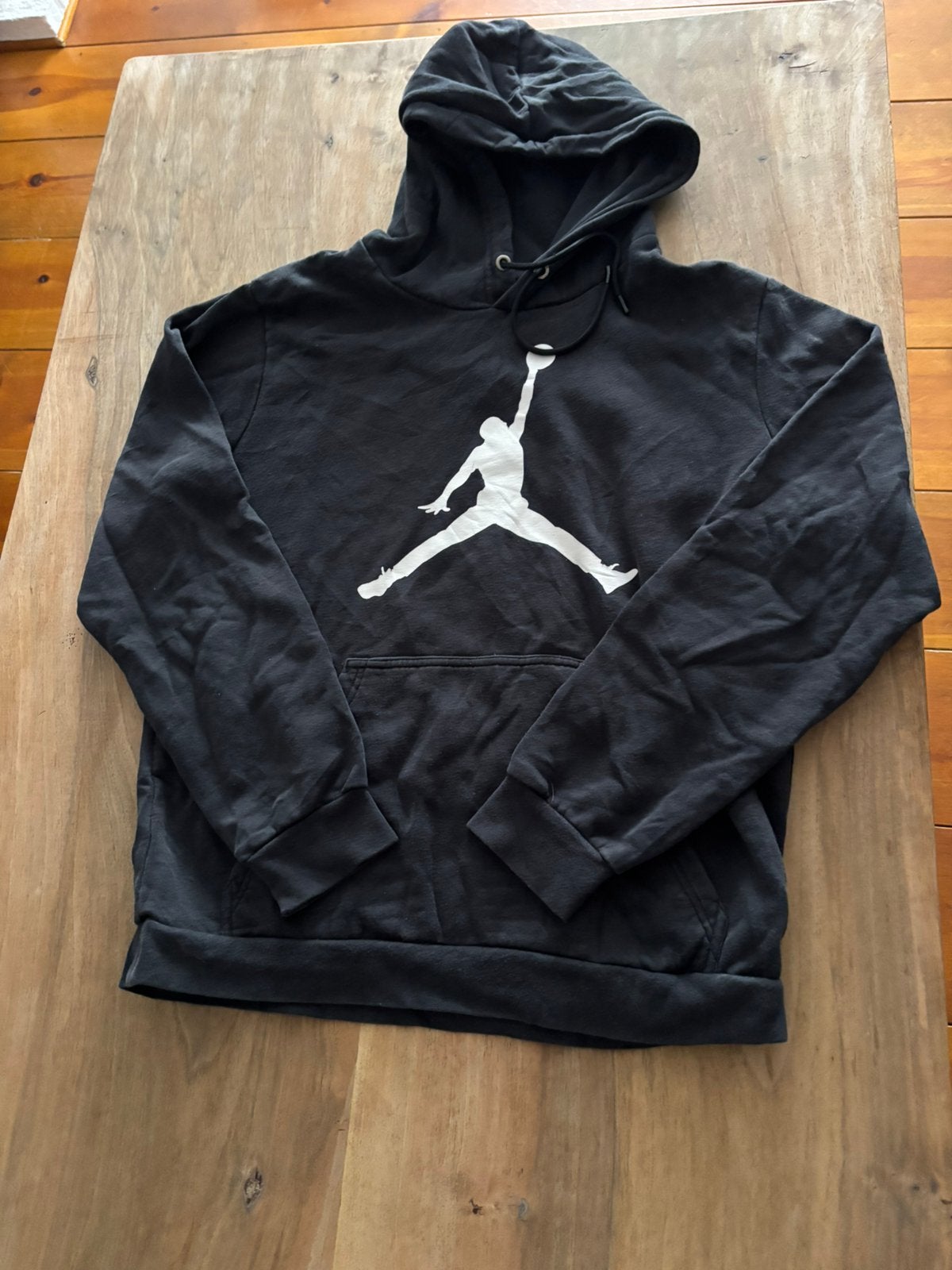 Nike air Jordan Jumpman fleece hoodie, Ophalen of Verzenden, Zo goed als nieuw, Maat 48/50 (M), Zwart