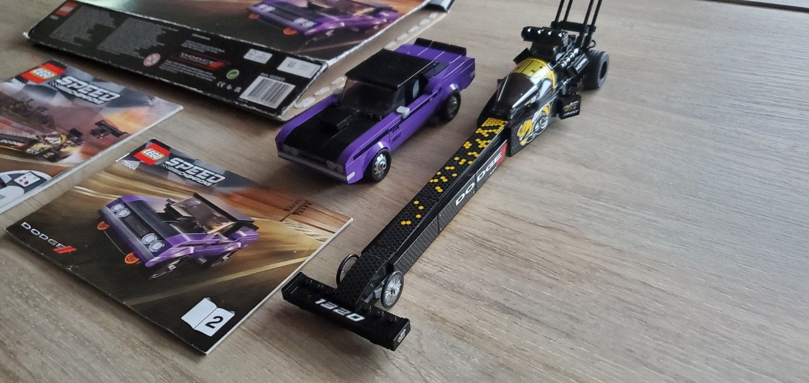 Lego speed champions 76904
Dodge dragster + challenger 
Bijd, Lego, Minifiguur, Compleet, Speed Champions
