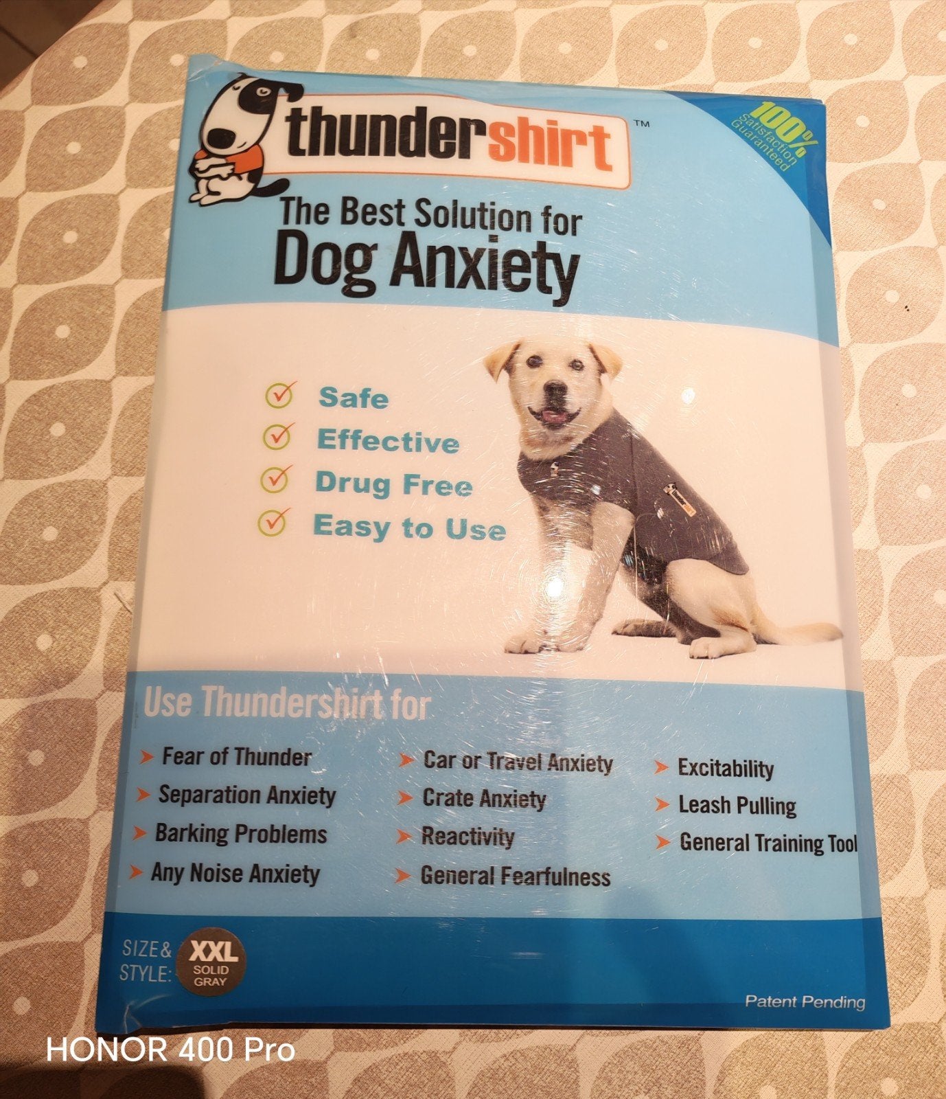 Thundershirt XXL = chemise anti-stress pour chiens, Neuf, Thundershirt, Enlèvement ou Envoi, Respirant