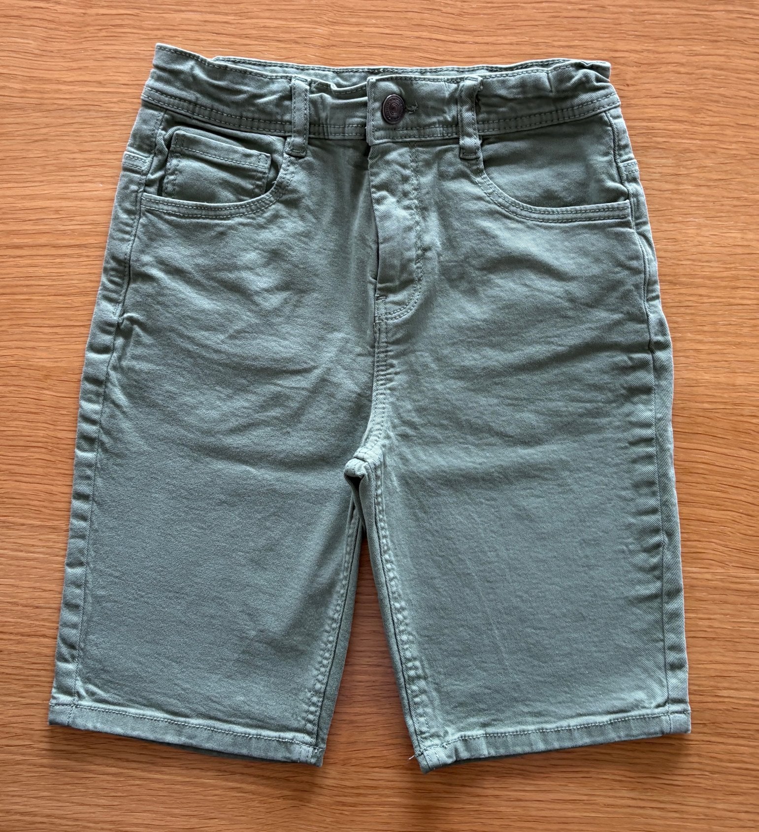 Short / Bermuda en jeans kaki TAO - 10 ans - 7€, Enfants & Bébés, Enlèvement ou Envoi, Comme neuf, Garçon