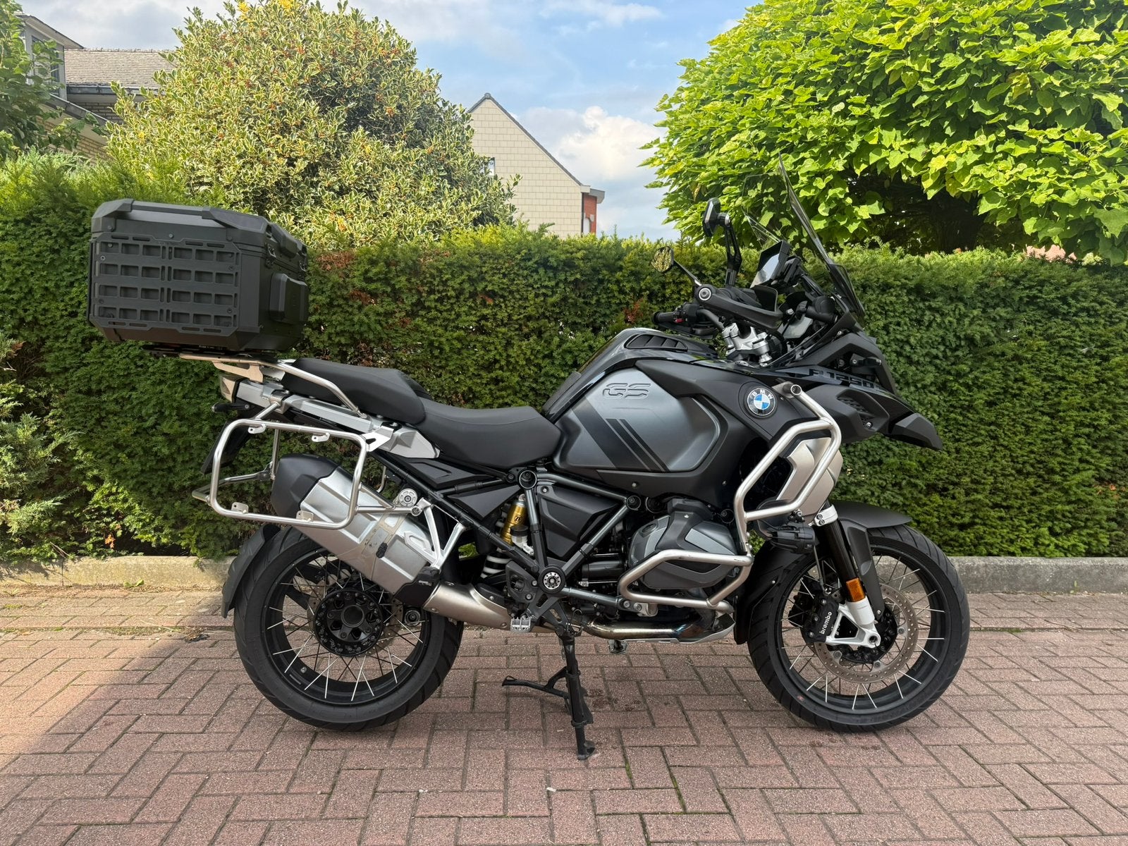 BMW R 1250 GS Adventure TRIPLE BLACK * LONE RIDER, Motos, Permis Moto A, Entreprise, Selle chauffante, Plus de 35 kW