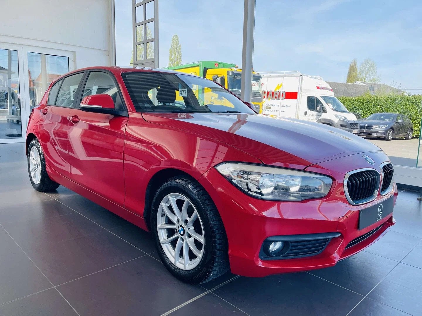 BMW 1 Serie 116 d * GARANTIE + GPS + AIRCO *, Autos, Rouge, Achat, Euro 6, Entreprise