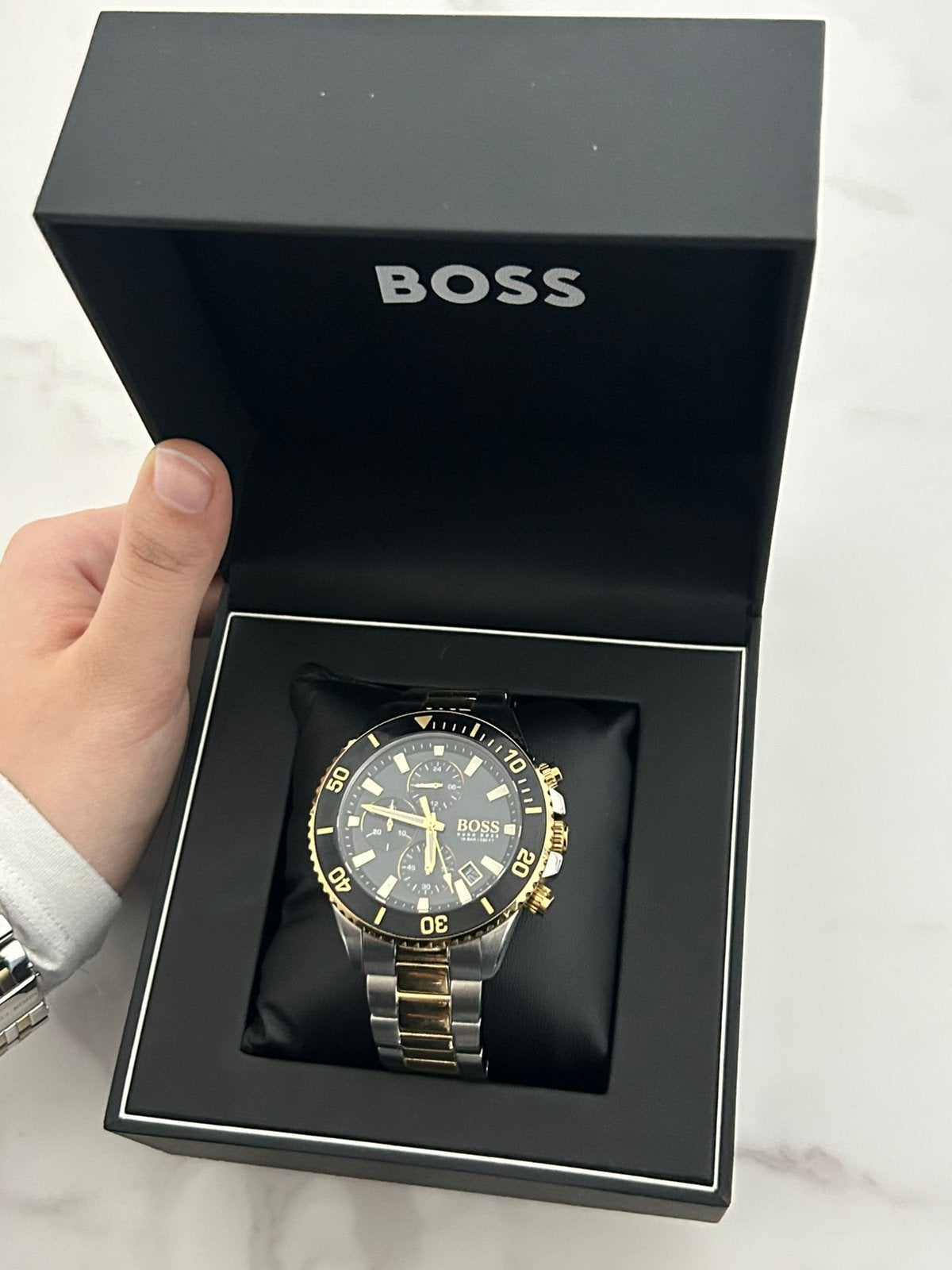 Boss horloge, Handtassen en Accessoires, Horloges | Heren, Ophalen, Zo goed als nieuw