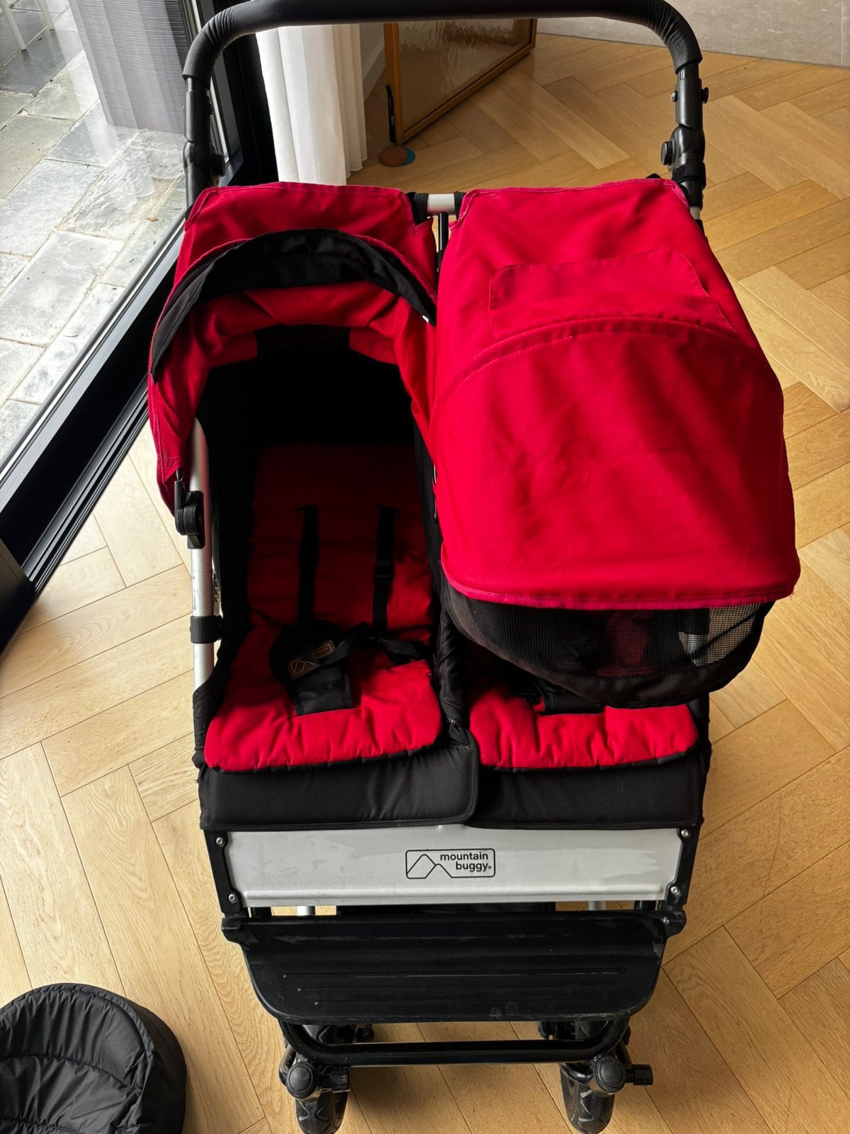 Mountain buggy duet met veel toebehoren, Kinderen en Baby's, Tweelingen en Meerlingen, Ophalen, Gebruikt
