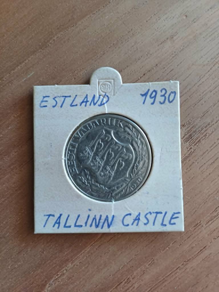 Zeldzame munt Estland 1930 Tallinn Castle Zilver 500, Postzegels en Munten, Munten | Europa | Euromunten, Ophalen, Estland, Losse munt