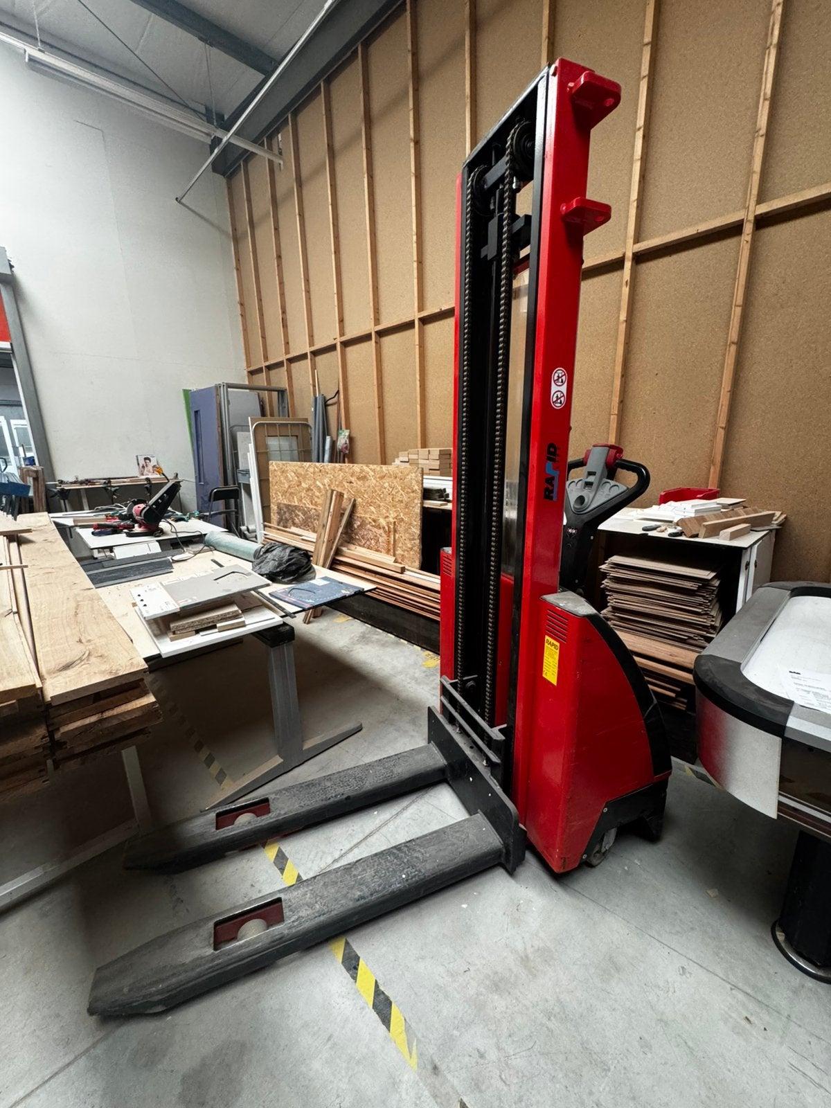 Rapid RLS 1.200 Stapelaar - 2013, 1200 kg lek hydrauliek, Bricolage & Construction, Transpalettes, Enlèvement, Comme neuf