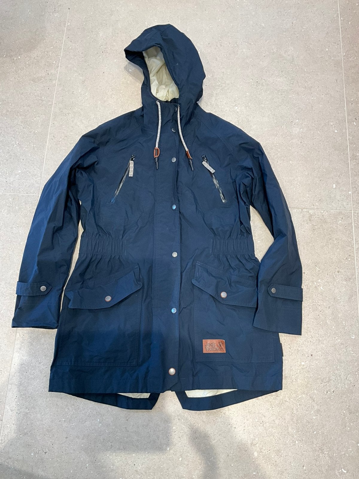 Regenjas Jack Wolfskin, Ophalen of Verzenden, Zo goed als nieuw, Maat 42/44 (L), Blauw