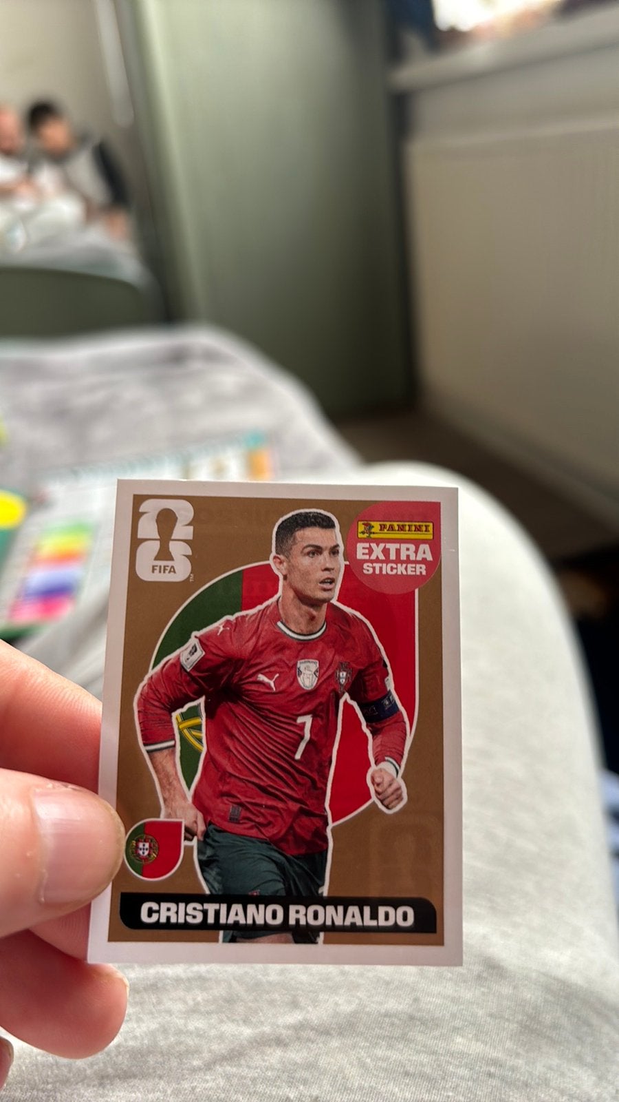 Extra sticker cristiano ronaldo, Verzamelen, Ophalen of Verzenden, Zo goed als nieuw