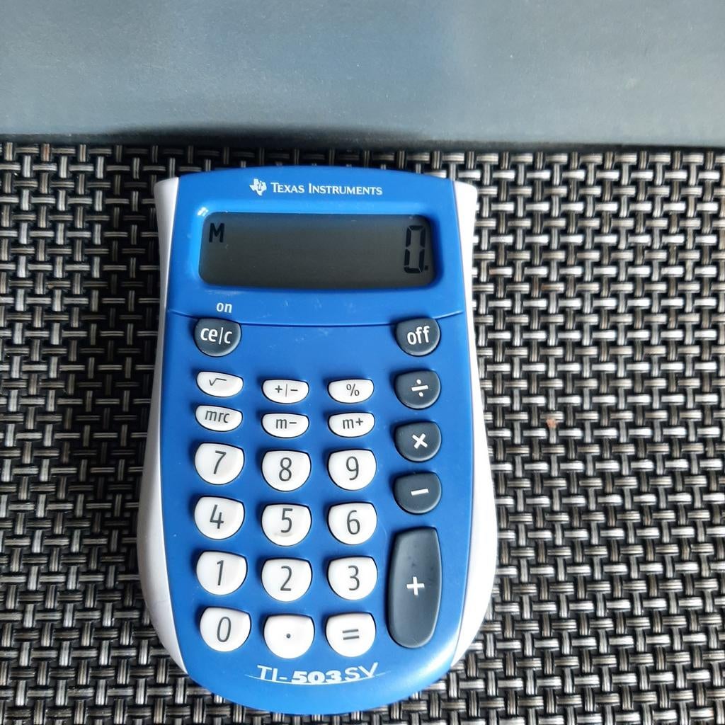 Texas Instrument TI-530SV rekenmachine, Ophalen, Gebruikt