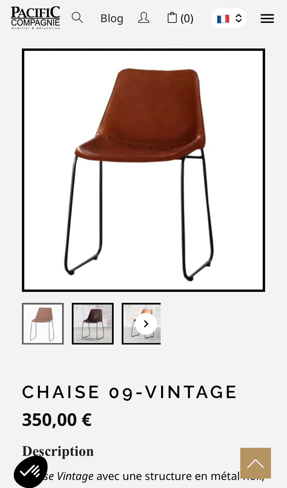 Chaises disgn vintage en cuir, Maison & Meubles, Enlèvement, Comme neuf, Cuir, Cinq, Six Chaises ou plus