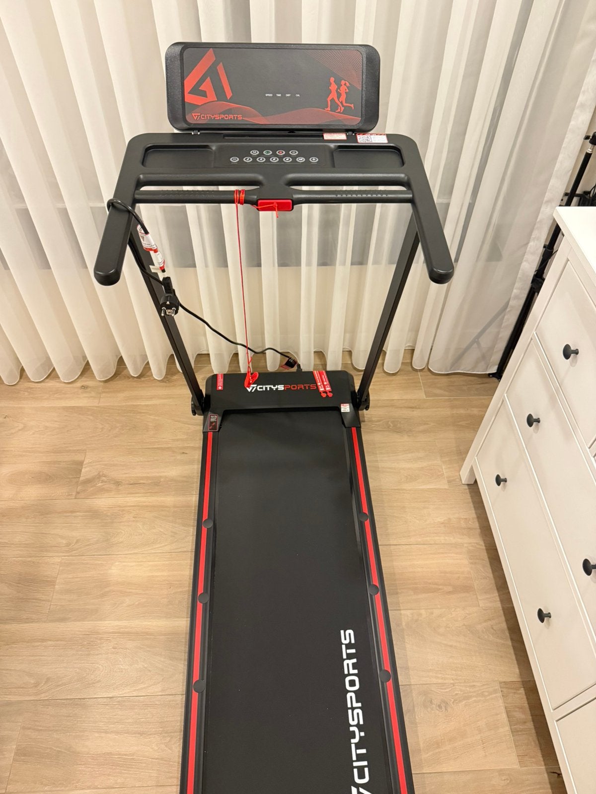 Citysports loopband inplakbaar met helling met garantie, Sport en Fitness, Ophalen, Zo goed als nieuw, Loopband