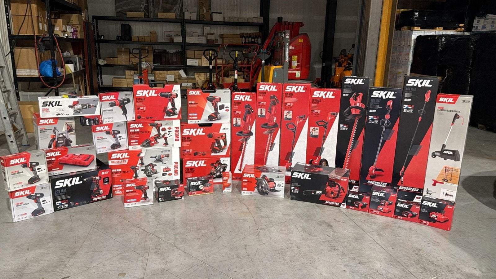Lot complet outillage SKIL – déstockage gros lot neuf, Bricolage & Construction, Enlèvement, Neuf, Perceuse sans fil