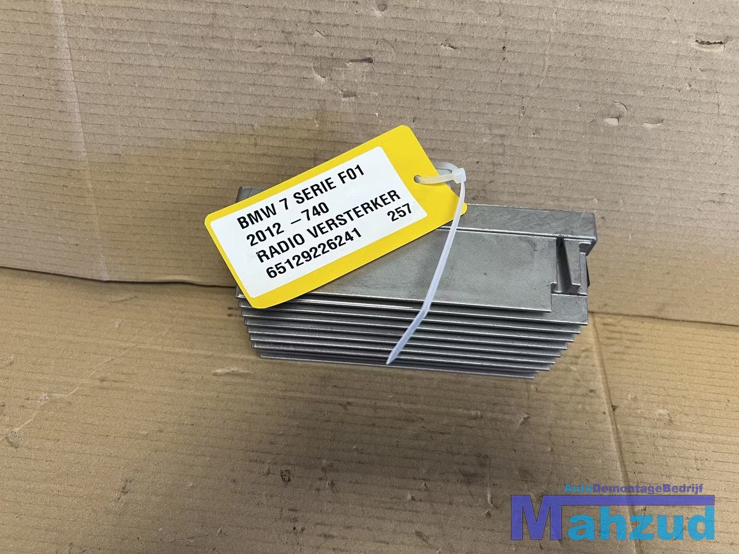 BMW 7 SERIE F01 F02 F03 F04 Radio versterker 65129226241, Auto-onderdelen, Petuelring 130
80788  Munich, DE, Gebruikt, Info@bmw.de