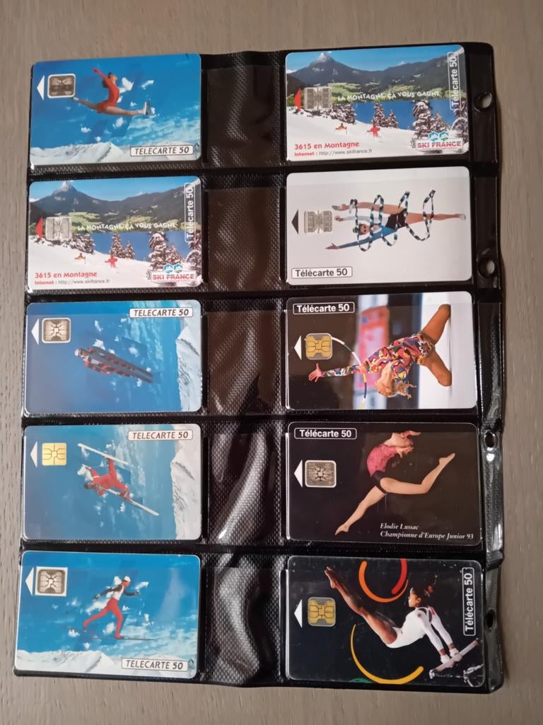 20 telefoonkaarten Frankrijk thema sport lot 95, Ophalen of Verzenden