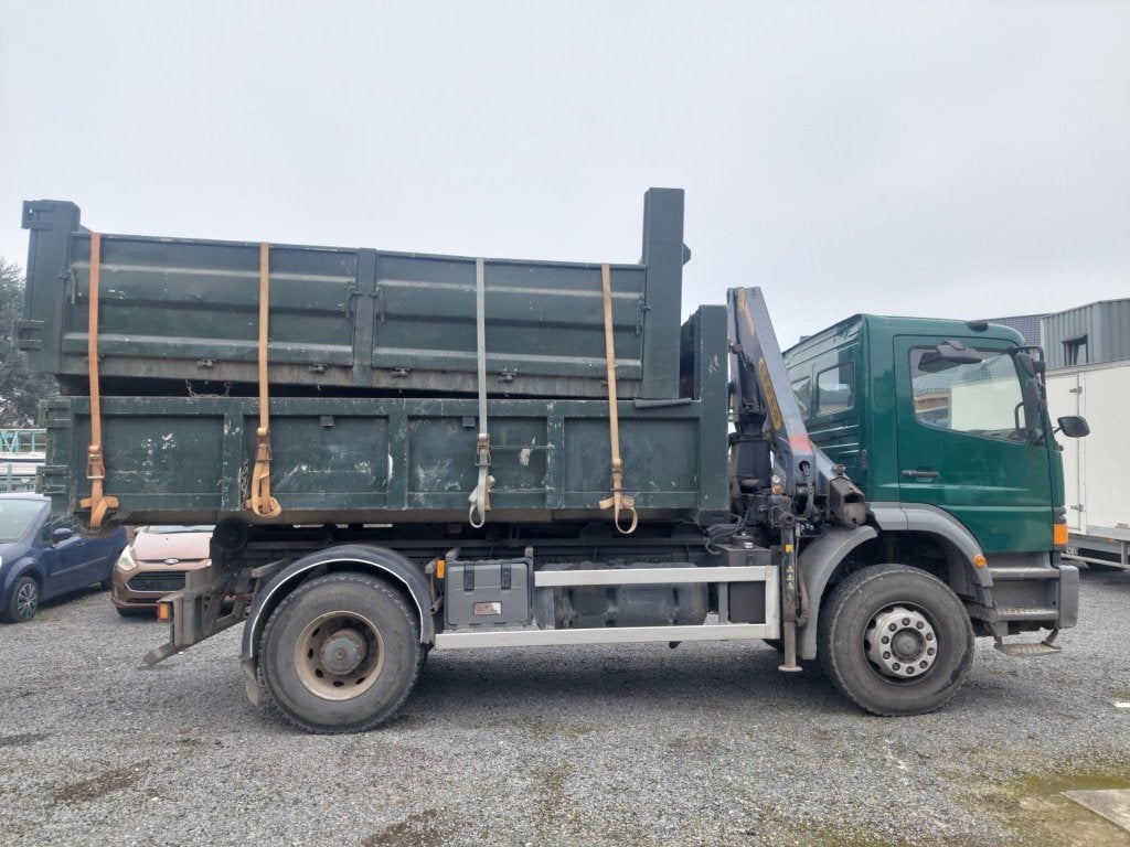 Mercedes-Benz Atego 1923K/7,1 4x2 *Kipper+Kraan+2x Container, Autos, Euro 2, Achat, Entreprise, 2 places