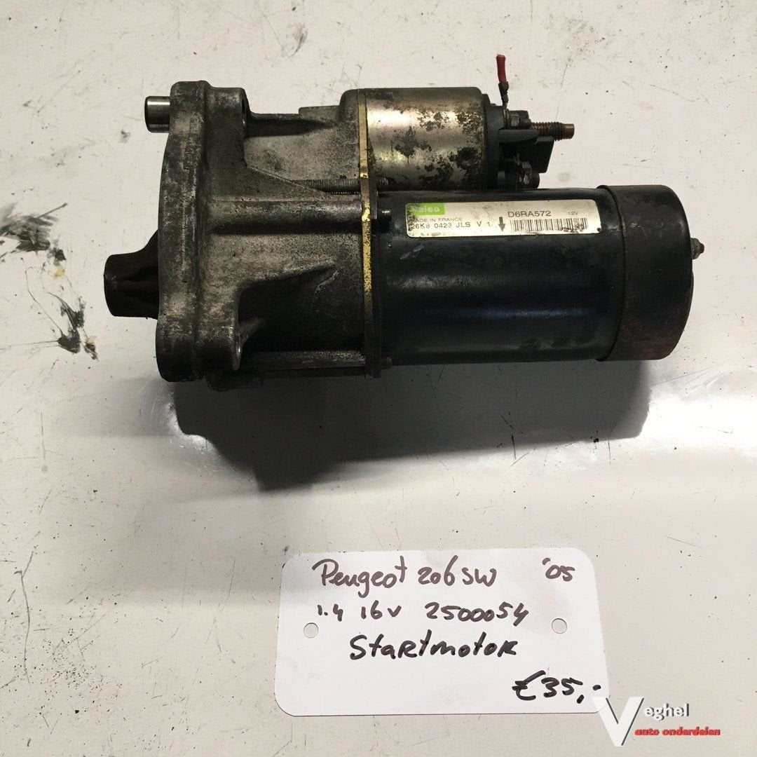 Peugeot 206 Sw 1.4 16v 2005 2500054   Startmotor  26K8 0423, -, Utilisé, -, -