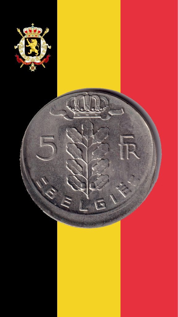 ERREUR : 5 francs 1965 VL (moins fréquent) - Boudewijn I, Timbres & Monnaies, Monnaies | Belgique, Envoi, Monnaie en vrac