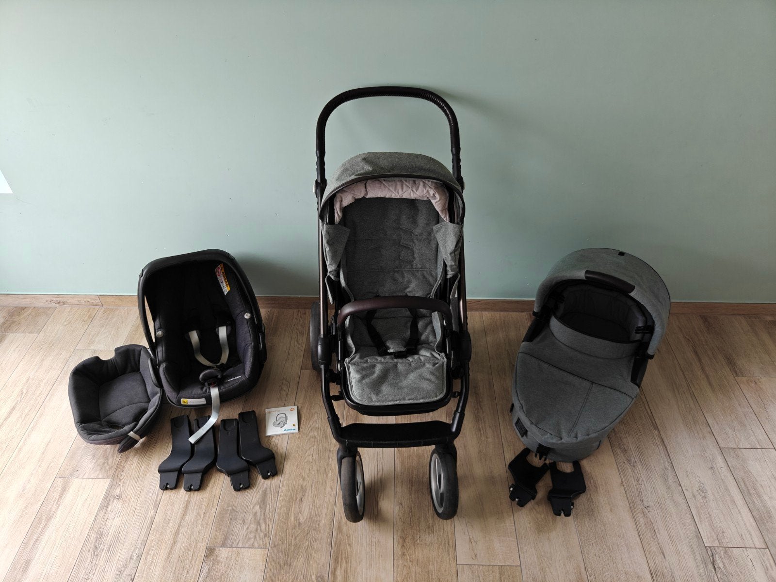 Volledige uitzet Mutsy Evo, Avec siège auto, Poussette combi, Enlèvement, Utilisé