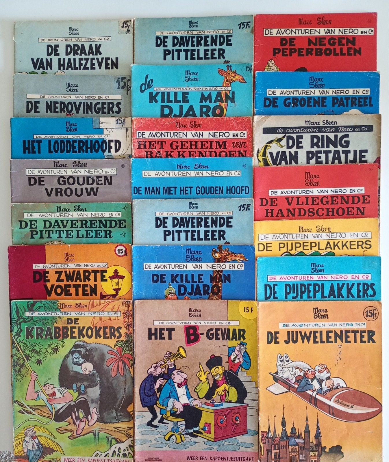 21 x Nero, diverse uitgaven, lees exemplaren aan lage prijs, Meerdere stripboeken, Ophalen of Verzenden, Marc Sleen