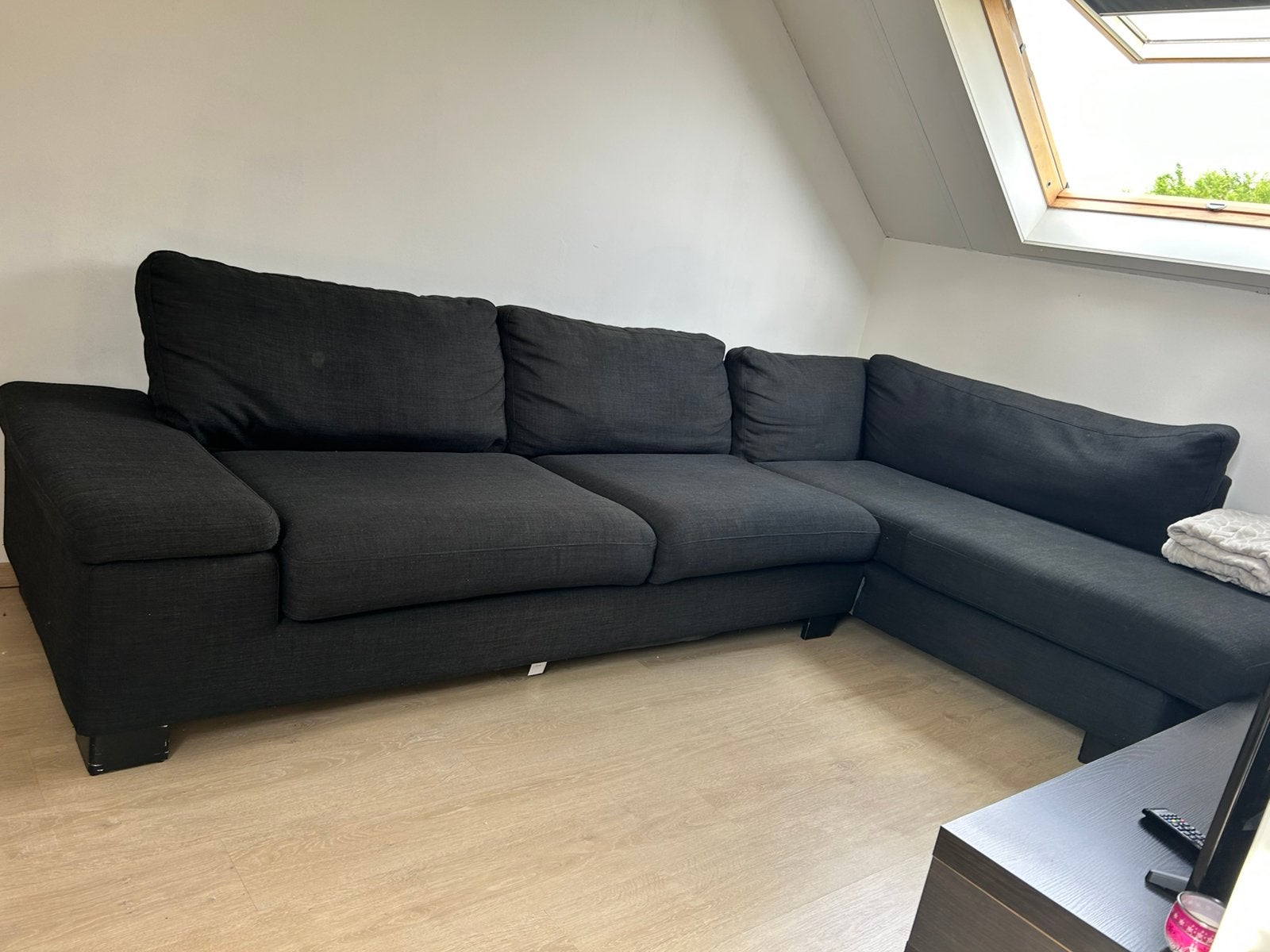 Moderne 6-zits hoekzetel – Topstaat, Huis en Inrichting, Ophalen, Zo goed als nieuw