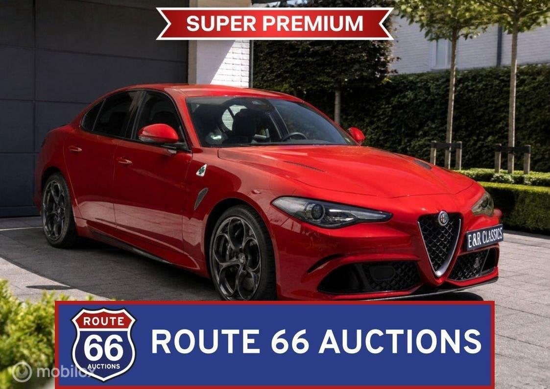 Alfa Romeo Giulia Quadrifoglio | 2019 | Route 66 Auctions, Achat, Entreprise, Boîte manuelle, Autre carrosserie